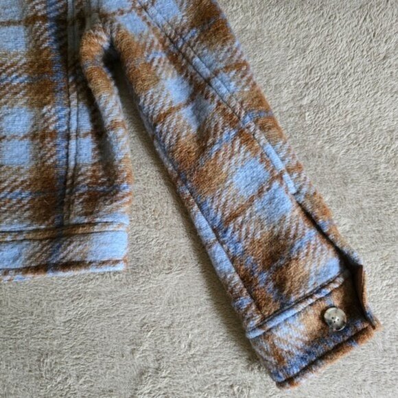 Aritzia Wilfred Free Autumn Wool Blend Plaid Shirt Jacket size XS - Picture 13 of 16